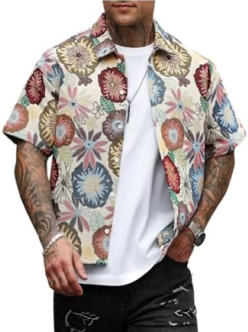 Beaudrm floral Men’s shirt